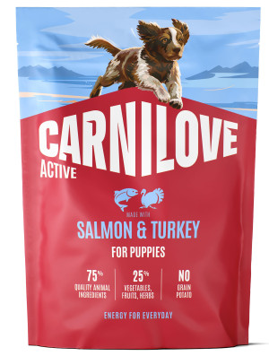 CARNILOVE ACTIVE DOG Puppy Salmon and Turkey 1,5 kg