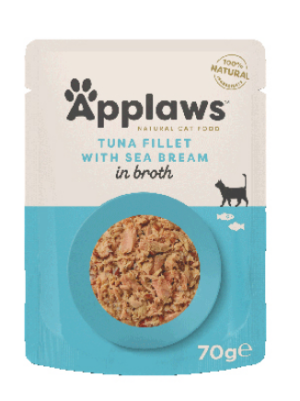 APPLAWS Cat Tuńczyk z doradą w bulionie 70g
