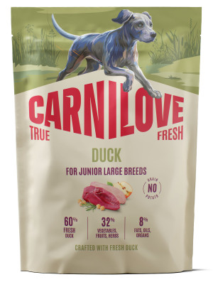 CARNILOVE DOG TRUE FRESH Junior Large Duck 4 kg
