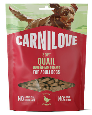 CARNILOVE DOG Soft Snack Quail 200g