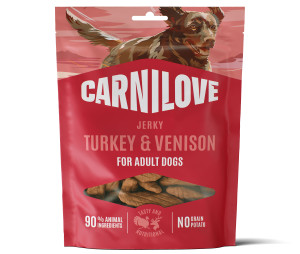 CARNILOVE DOG Jerky Turkey with Venison 100g