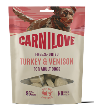 CARNILOVE DOG Freeze Dried Turkey and Venison 60g