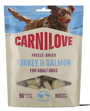 CARNILOVE DOG Freeze Dried Turkey and Salmon 60g