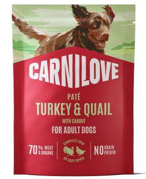 CARNILOVE DOG Adult Turkey and Quail 300g (saszetka)