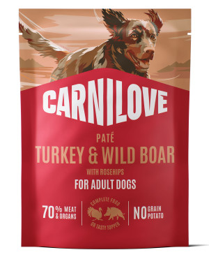 CARNILOVE DOG Adult Turkey and Wild Boar 300g (saszetka)