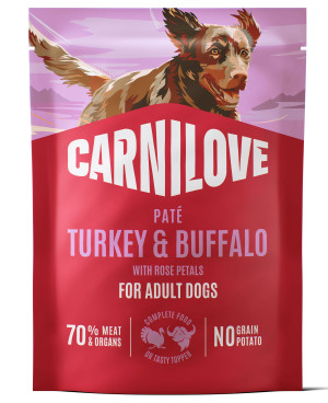CARNILOVE DOG Adult Turkey and Buffalo 300g (saszetka)