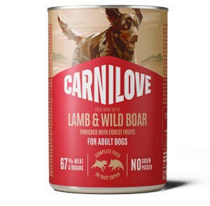 CARNILOVE DOG Adult Lamb and Wild Boar 400g (puszka)