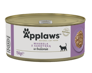 APPLAWS Cat makrela z sardynką dla kota 156g