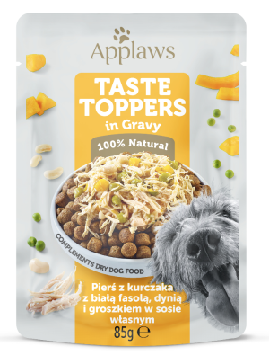 APPLAWS Dog Taste Toppers kurczak z warzywami w sosie w saszetce dla psa 85g