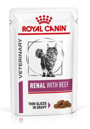 ROYAL CANIN Veterinary Cat Renal Beef Gravy sos 85g
