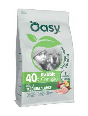 OASY Monoprotein Adult M/L Królik - 10kg