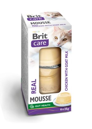 BRIT CARE Cat Mousse Cups Chicken and Goat Milk 6x25g