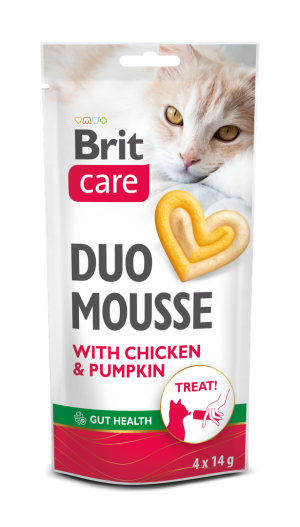 BRIT CARE Cat Creamy Duo Mousse Chicken and Pumpkin 4x14g