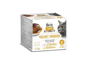 BRIT CARE Cat Velvet Mousse Chicken and Salmon 2x80g
