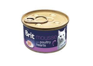BRIT PREMIUM Cat Can with Poultry Heart 85g