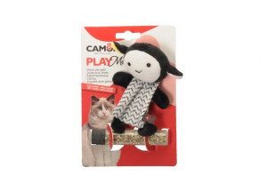 CAMON Cat Toy - play meow poliestrowe zwierzątka miś/owca szelest + kocimiętka