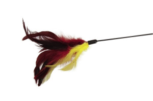 CAMON Cat Toy - wędka 66cm pióra kolorowe