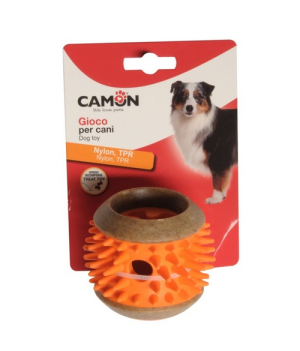 CAMON Dog Toy - Cylinder z TPR z kolcami na przysmaki 8cm