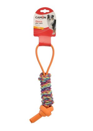 CAMON Dog Toy - TPR z liną i rączką