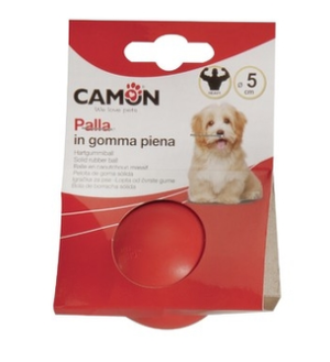 CAMON Piłka Gumowa Pełna 9cm