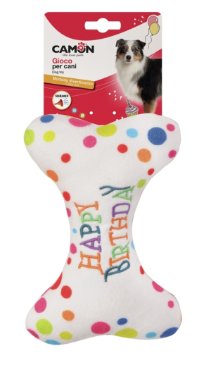 CAMON Pluszowa Zabawka Kość Happy Birthday 18cm