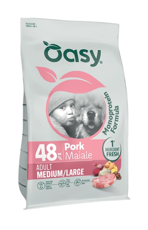 OASY Monoprotein Adult M/L Wieprz 2kg
