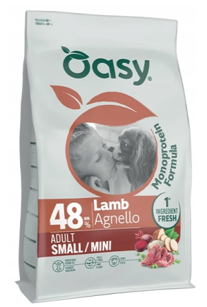 OASY Monoprotein Adult S/Mini Jagnięcia 2kg