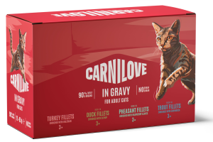 CARNILOVE CAT Adult Multipack Gravy 12x 85g (saszetka)