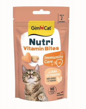 GIMCAT Bites Nutri Vitamin Tabs Pok 40g