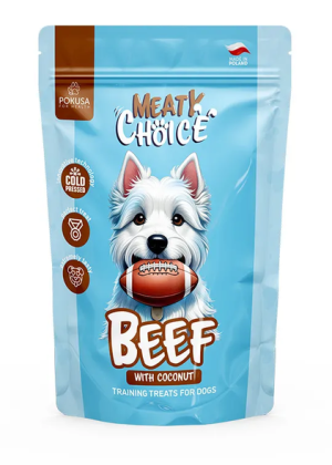 POKUSA Meaty Choice - Training treats Beef with Coconut 110g