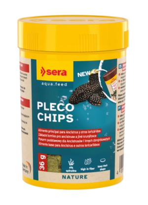 SERA Pleco Chips Nature 100ml - pokarm dla ryb przydennych