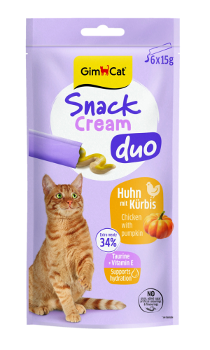 GIMCAT Cream Snack Duo Kurczak/Dynia 6x15g