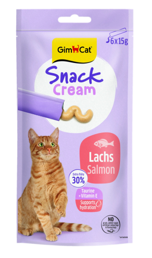 GIMCAT Cream Snack Łosoś 6x15g