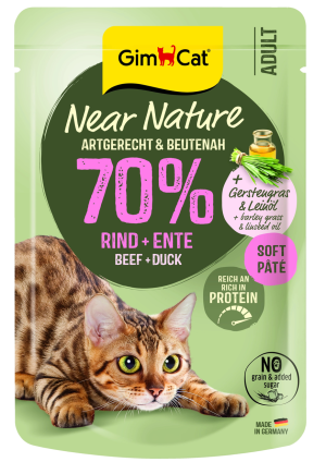 GIMCAT Near Nature Wołowina/Kaczka 85g