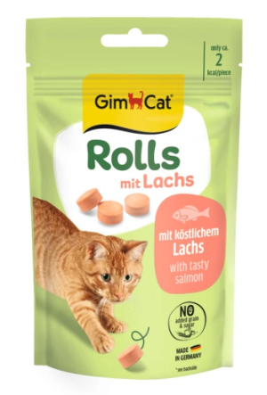 GIMCAT Rolls Łosoś 40g