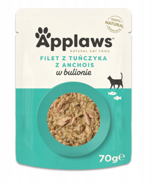 APPLAWS Cat Tuńczyk z anchois i wodorostami w bulionie 70g