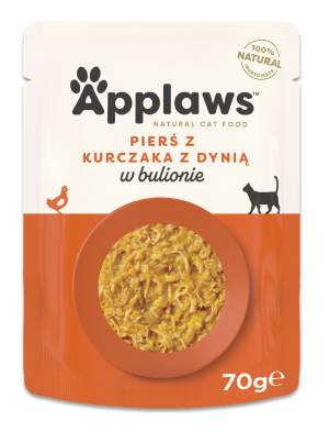 APPLAWS Cat Pierś z kurczaka z dynią (saszetka) 70g