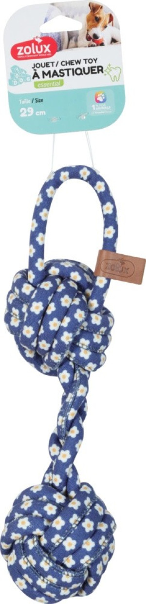 ZOLUX Zabawka dla psa gryzak hantel Blue Flower 29cm