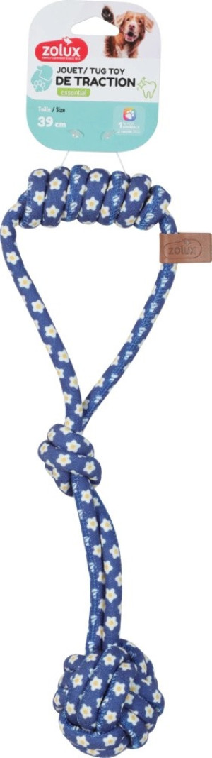 ZOLUX Zabawka dla psa szarpak węzeł Blue Flower 39cm