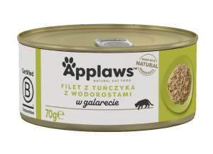 APPLAWS Cat Tuńczyk z wodorostami w galaretce 70g