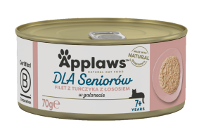 APPLAWS Cat Senior Tuńczyk z łososiem w galaretce 70g