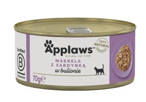 APPLAWS Cat Makrela z sardynkami 70g