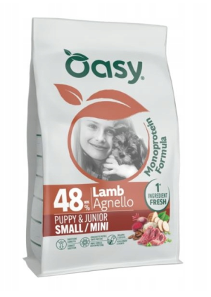 OASY Monoprotein Puppy S/Mini - Jagnięcina 2kg