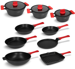 Zestaw garnków i patelni 12 el. Obsidian Zwieger