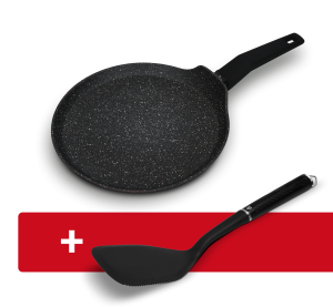 Patelnia do naleśników 26 cm Forte Zwieger + Łopatka pełna Forte