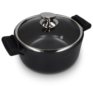 Garnek węglowy 24 cm z pokrywką Carbone Zwieger